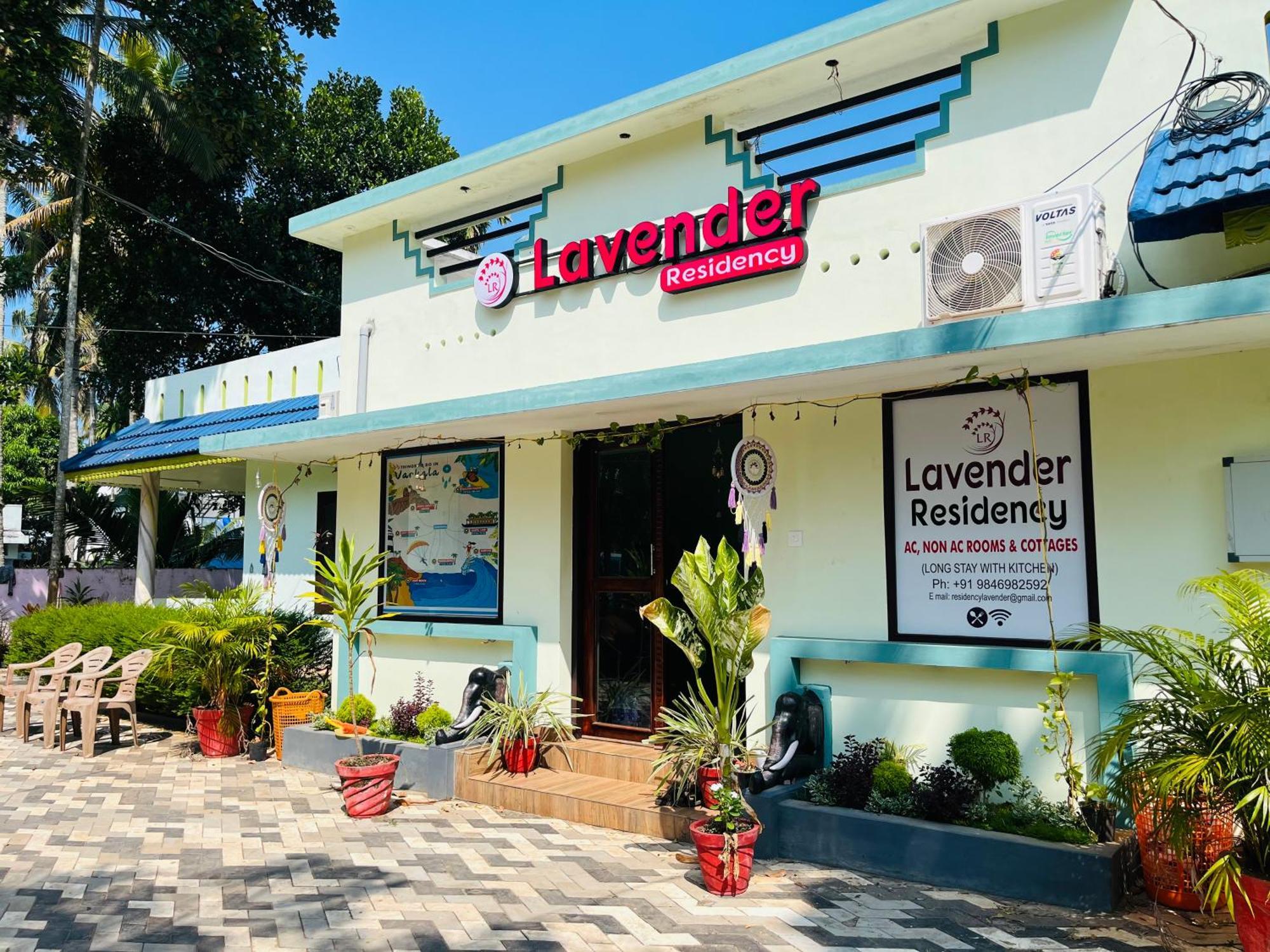 Lavender Residency Bed & Breakfast Varkala Ngoại thất bức ảnh