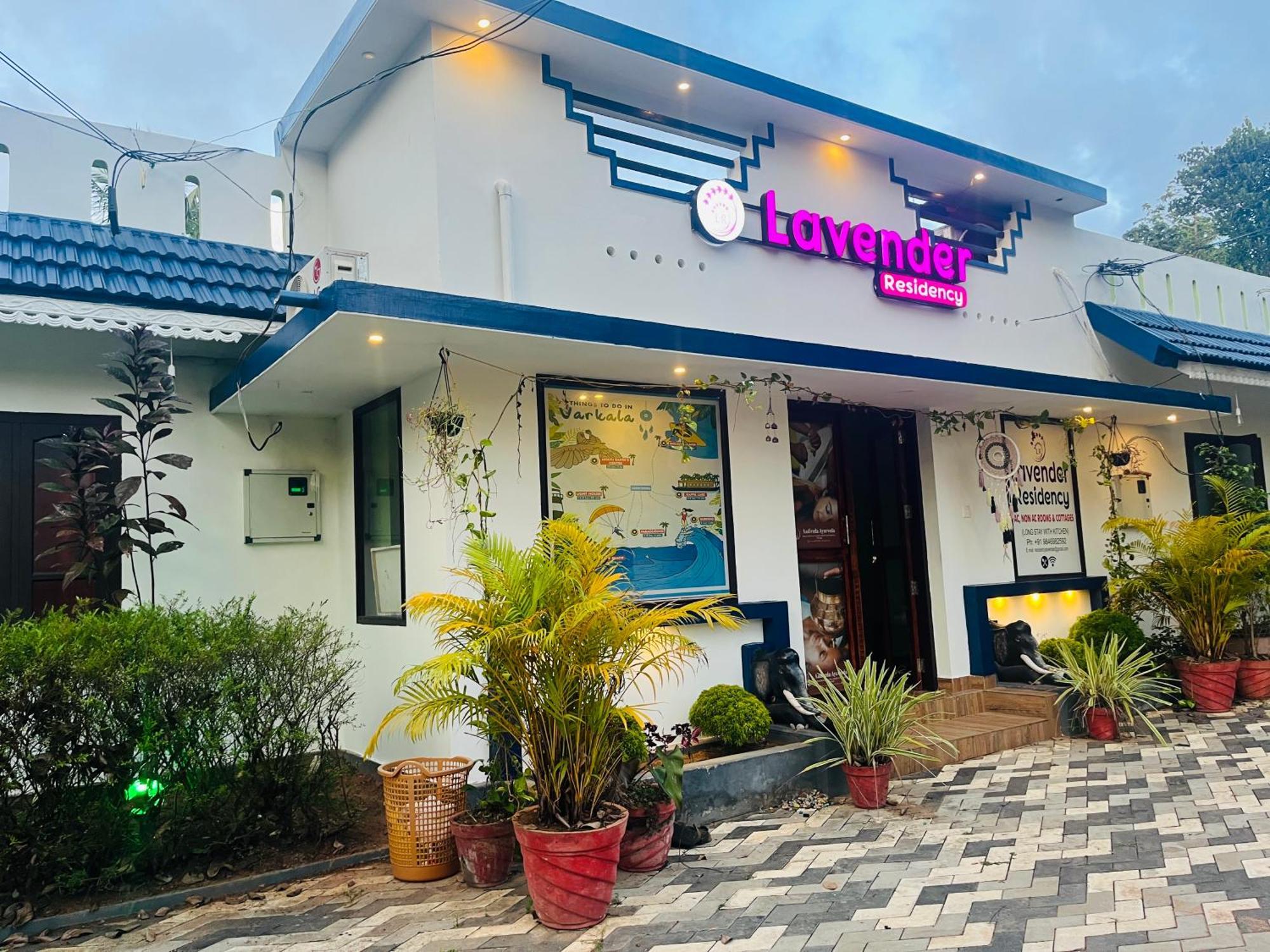 Lavender Residency Bed & Breakfast Varkala Ngoại thất bức ảnh